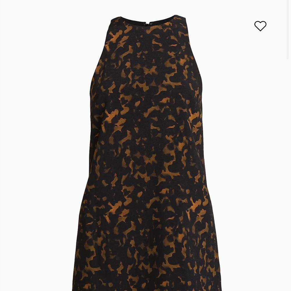 NWT Theory dark brown Sleeveless A-Line Minidress